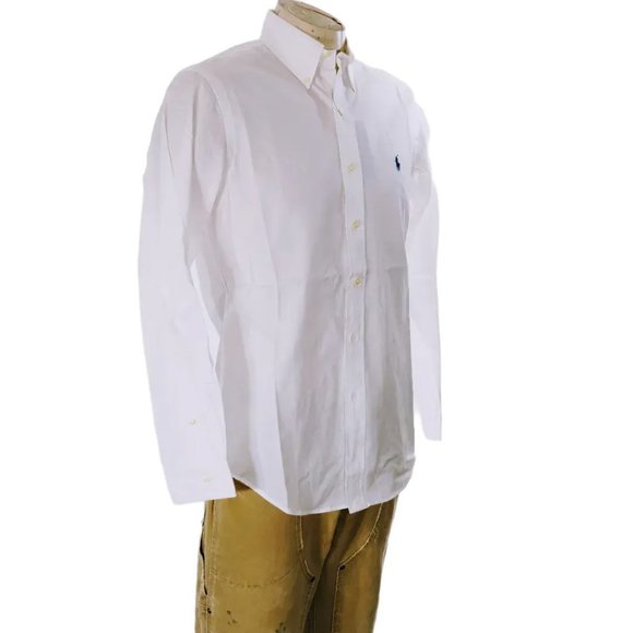Polo Ralph Lauren White Cotton Button Down Shirt Sz S Classic Fit NWT $99 - Picture 3 of 5